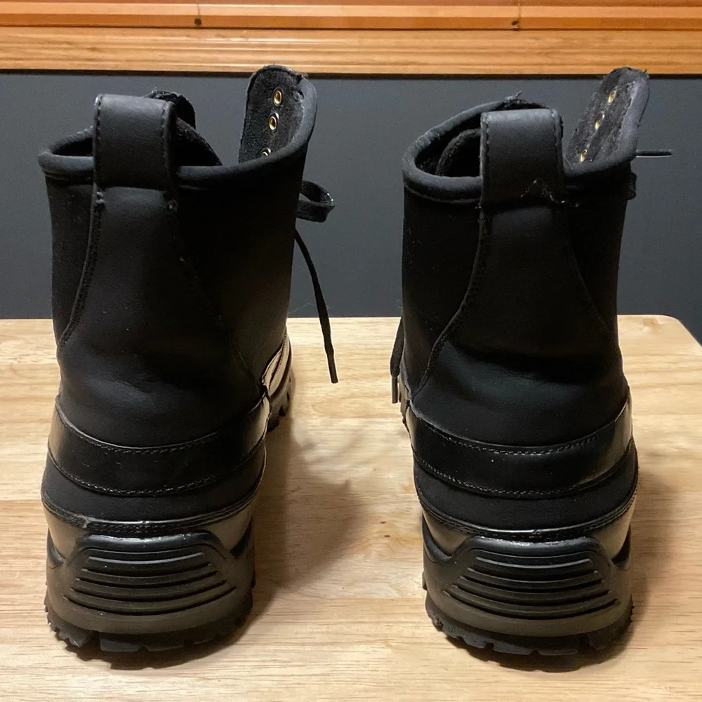 Unlisted Men's Black Lace Up Ankle 6” Boots. 10 1/2 Medium 8/2017. Design 30215